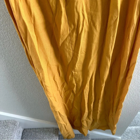 Reformation Harlow maxi slip dress in ochre - Picture 11 of 11